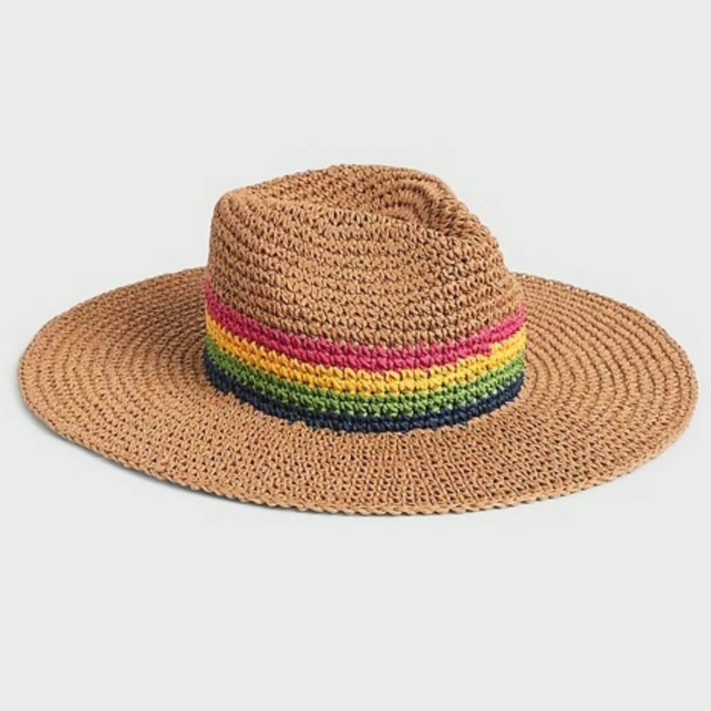 GAP Rainbow Stripe Straw Hat